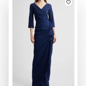 Chiara Boni la petite robe Midnight Blue Long Sleeve Dress size 6